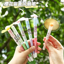 tokidoki Sakura unicorn blind box fan pen summer cute girl heart electric ballpoint pen send battery