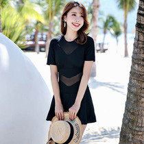 Swimwear Women summer 2021 new sexy Korean swimsuit Conservative belly thin one-piece dress hot spring swimsuit