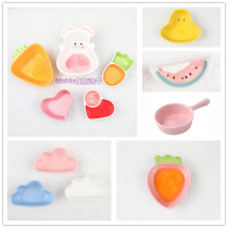 78) Hamster bear ceramic food basin toilet bowl cute cartoon rabbit carrot heart shape love pattern