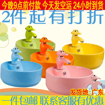 Childrens kindergarten ceramic face wash face color table basin small size wash basin small elephant cartoon faucet