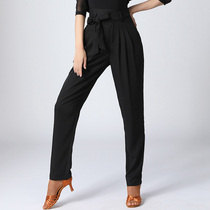 Winter high end Latin dance pants 2021 New High waist ladies professional national standard dance modern pants small feet dance pants