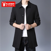 Playboy windbreaker men official business casual civil servant jacket coat autumn new long coat