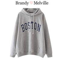 Brand Melville2021 year new American retro loose lazy wind bm sweater womens coat women spring and autumn