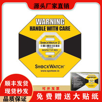 Second-generation shockproof label ShockWatch Logistics Monitoring anti-dumping fall anti-shock indication anti-shock label