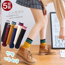Pile socks women with small leather shoes Barbie pants with leggings wear socks I men and womens mixed winter
