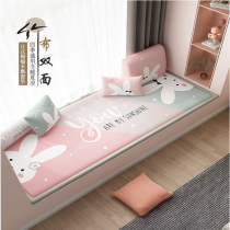 Double sided floating window cushion windowsill pad Four seasons Universal bamboo mat Cushion Balcony Mat washable 2022 New set to do