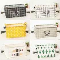 Fabric storage box large bedroom clothes storage box desktop items finishing box waterproof toy snack storage