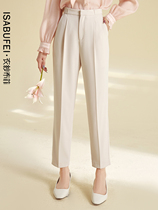 Yueya 2021 Autumn New straight suit pants women high waist slim slim Joker casual pants pants women