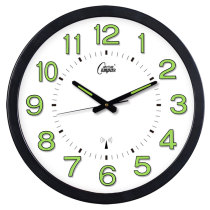 Kangba Silk luminous watch wall clock Living room creative metal bedroom silent hanging watch Atmospheric clock Home radio clock