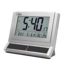 Combus radio alarm clock silent silent backlight photokinetic energy creative radio clock living room study