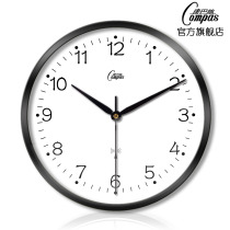 Kangba Silk watch wall clock Living room bedroom silent scanning metal radio wave clock Creative simple fashion wall clock 407