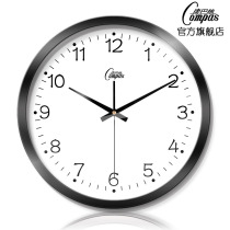 Combas clock wall clock living room bedroom mute scanning metal quartz clock creative simple fashion wall clock 407