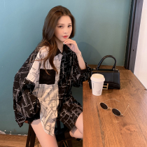 Pregnant woman Spring summer loaded clothes out of fashion Snow Spinning Shirt Big Code Nets Red Summer Gestation late in the summer