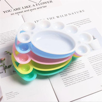 Childrens painting Fine Arts Pigment Palette Trays Nursery Small Feet Girl Paint Palette Children Graffiti Accessories Plus Hard