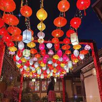 51 Events Lantern Mall Beauty Chen Middle Style Outdoor Waterproof Street Creative Arrangement Luminous Vietnamese Diamond Lantern