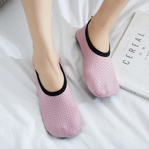 Spring and summer thin mesh breathable adult male and female floor socks indoor early teaching cool non-slip socks fitness shoes and socks