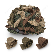 American helmet camouflage linen strips camouflage net cover paratrooper helmet (reproduced film and television props)