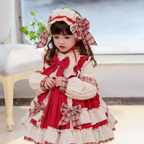 lolita Princess Dress Girls Autumn Dress Childrens Dress lolita Skirt Baby lolita Full Skirt