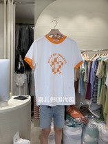 SANDALWOOD Korea Dongdaemun 2022 summer new round neck casual fashion alphabet short-sleeved T-shirt