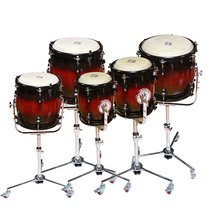 LIGE National Percussion instrument five-tone row drum solid wood drum cavity cowhide drum surface LPG-512