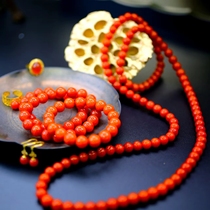 Yunnan Baoshan South Red Agate Wucha Road Yangliu Vaxi Nine Bracelet Bracelet Buddha Beads Necklace Pendant Bracelet