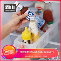 Japan Frost Mountain kitchen refrigerator divider box transparent storage box household plastic seasoning bottle storage box refrigerator box