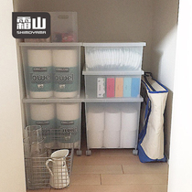 Frost Mountain plastic storage box with lid toy storage box can be superimposed transparent frosted quilt clothing finishing box