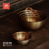 Japan imported Hokuriku aluminum bowl rice wine bowl with handle dessert bowl salad bowl kitchen soup bowl mixing bowl cooking bowl