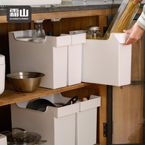 Frost mountain kitchen shelf Pots and pans and dishes storage rack Sink storage artifact Cabinet storage box storage basket