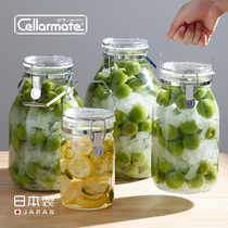 Star Nitrate Japan imported pickle jar with handle pickle jar sealed jar stainless steel glass plum bottle