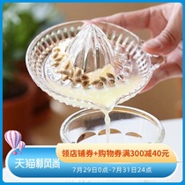 Toyo Sasaki Glass lemon juicer Japan imported manual fruit juicer Simple orange juicer