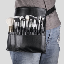 New cross-border makeup brush storage bag professional makeup artist with makeup waist bag handmade diagonal PU tool waist bag