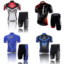 New Pint Summer Short Sleeve Riding Suit Mountain Bike Clothing Fleet Version Cycling Suit Riding Pants