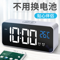 Ke ship LED smart charging music alarm clock simple digital luminous silent bedroom student bed head electronic watch
