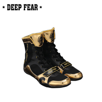  DEEPFEAR boxing shoes Professional fighting fighting menS and womenS adult training competition wrestling shoes fit non-slip grip