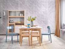 Home Home Green Lemon Series Plate Wood Combined With Home Guest Hall Furniture Dining Table Dining Chair (1 4)