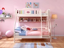 Songbao Kingdom Nordic simple solid wood Childrens high and low bed Bunk bed Bunk bed Mother and child bed Girl bed