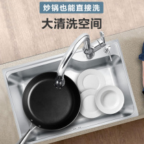 Haiyi stainless steel single tank kitchen basin SK62512D 60201 SB040 frosted treatment to increase the large capacity of falling water