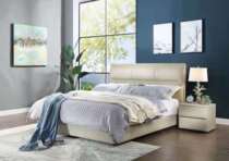 Incredibly Home Silver Beach Store Carluff Leather Bed Bell (Experience Reservation Delivery Online and Offline)