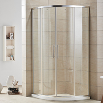 Wing whale bathroom with explosion-proof film curved shower room double-door shower room corner shower room