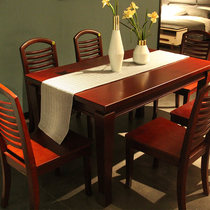 Full Friend Home Solid Wood Marble Countertop Teak Color 1 4 m Dining Table 1 Table 6 Chair 8550 Series Surprisingly Home