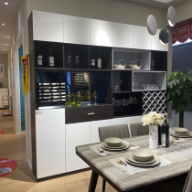 Red Apple Furniture Side Cabinet Restaurant Modern Simple Furniture Bright Door Panel Side Cabinet