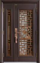 Elegant and elegant steel security door with window breathable GB-B-TM111 door flower