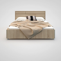 Feimei custom imported egger board C18-18 C1-54-1820 double bed native oak modern minimalist style