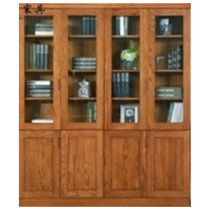 Guangming Furniture 118 Fu Rubber Gold Edge Four-door Bookcase 63101-180