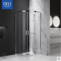 Deli shower room tempered glass door bathroom partition custom curved toilet bathroom simple shower room C3