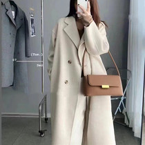 Thickened Cashmere Suede Subs Coat Woman Autumn Winter Clothing 2022 New Advanced Sensation In the Long Korean Teo Wool Coat
