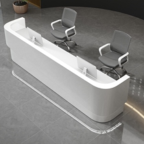 Fashion reception desk company welcome desk custom paint office front desk cashier counter