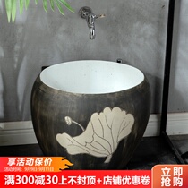 Retro mop pool mop pool balcony home bathroom courtyard floor mop basin mop basin mop Basin