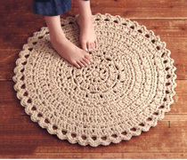 New round No 1 floor mat Crochet illustration mat drawing wool knitting manual diy picture tutorial recommended